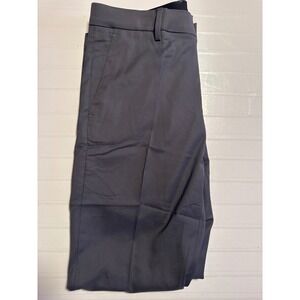 Alfani Mens Stretch Flat Front Dress Pants Charcoal Gray 30x30 NWT